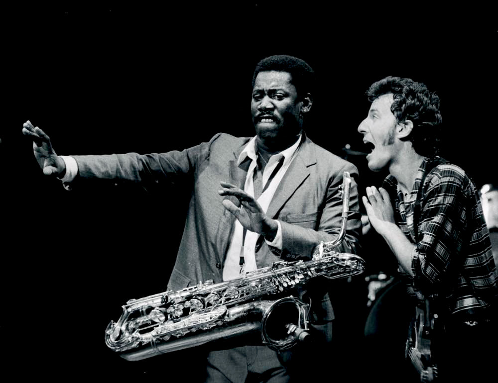 Bruce Springsteen and Clarence Clemons by Anastasia Pantsios